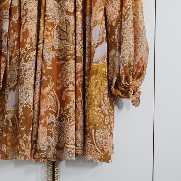 House of Harlow 1960 Dress Size M Tasseled Paisley Floral Mini - Picture 5 of 6